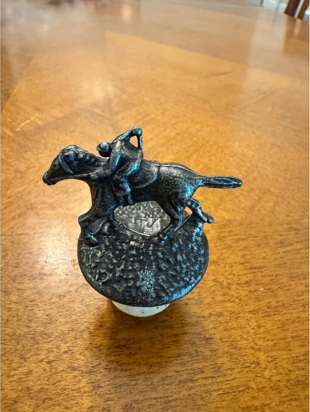 Blantons “O” Vintage Horse and Jockey Bottle Stopper